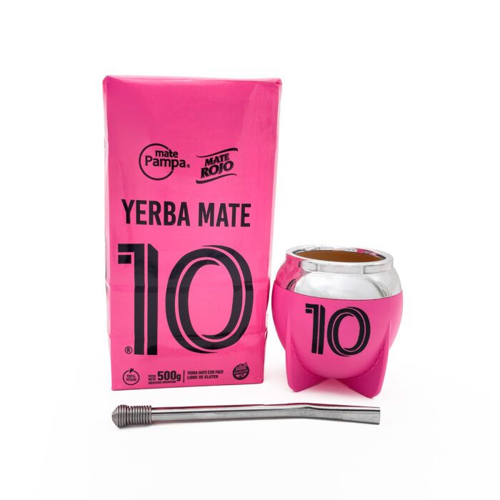 KIT YERBA Y MATE 10 (MATE PAMPA) CON BOMBILLA - Image 3