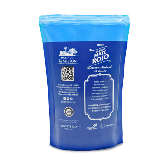 Yerba Mate 10 Extra Suave x 250g - Doypack - Image 2